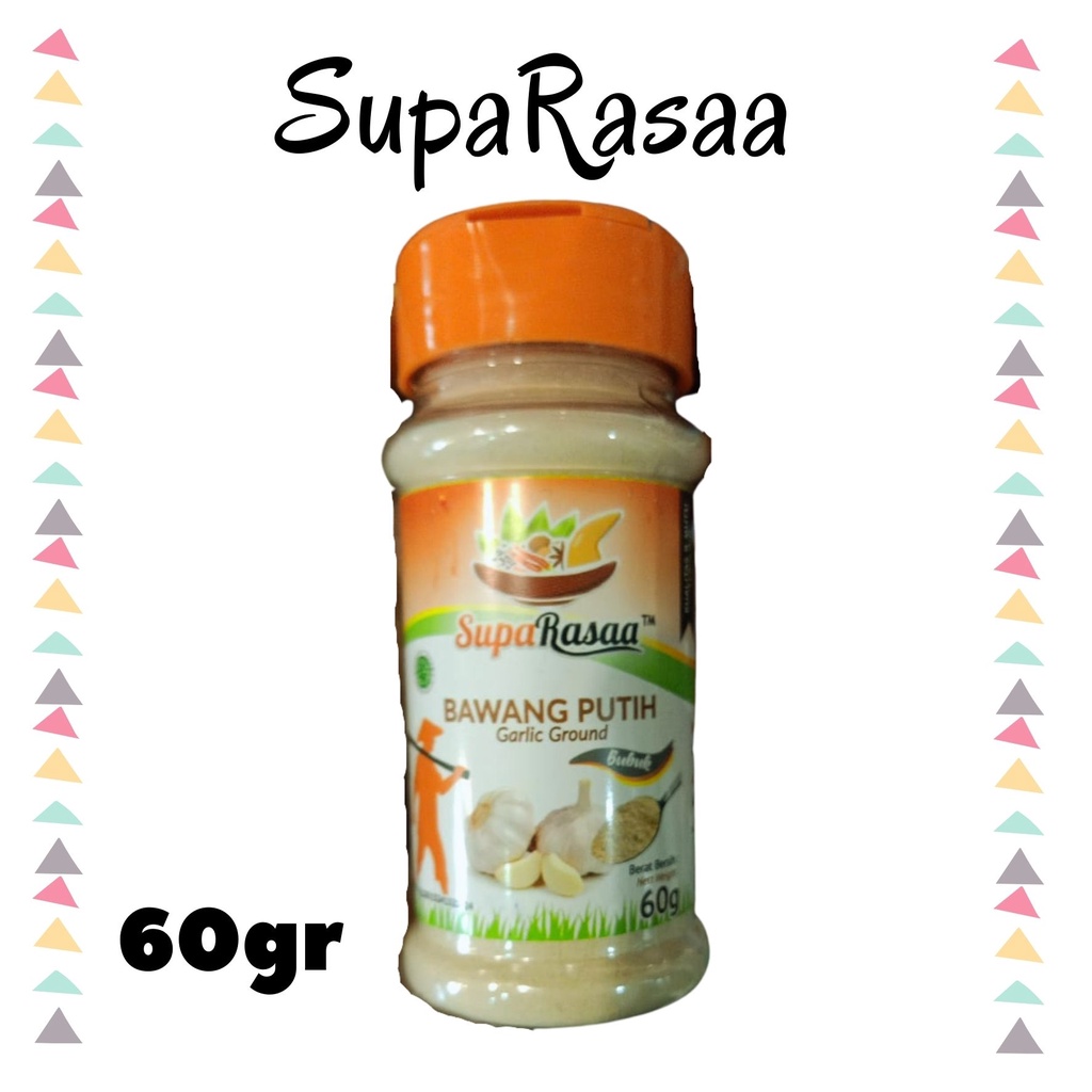 

SupaRasaa Bawang Putih Bubuk Garlic Ground Bumbu Masak Instan 60gr