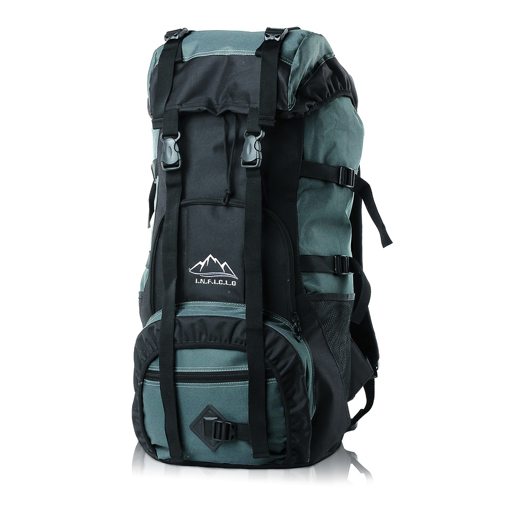 Justrue Ransel Gunung Pria Wanita 60 Liter Abu 014