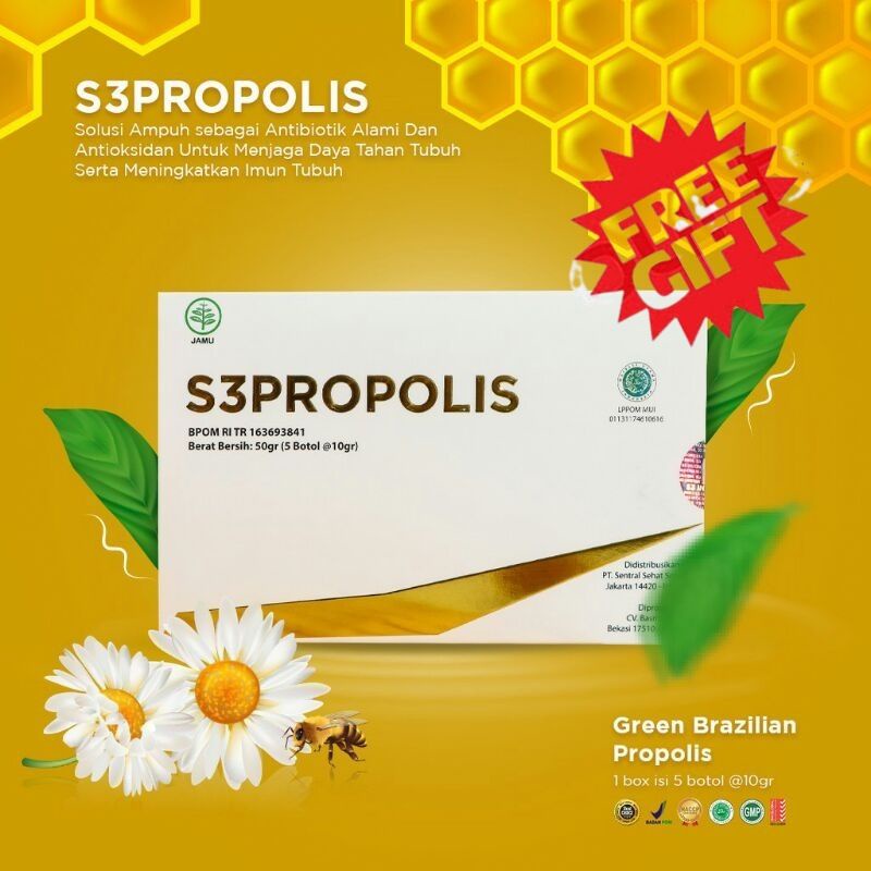 ☀️ YAMSHOP88 ☀️ S3PROPOLIS - S3 PROPOLIS - PROPOLIS S3 ORIGINAL ASLI ORI GLUCO S3GLUCO MAKASSAR MURA