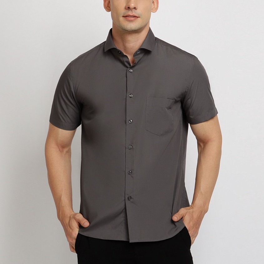 CARLOS MORENO - Kemeja Polos Katun - SKPS | Kemeja Formal | Kemeja Polos Pria | Kemeja Polos Slim Fi