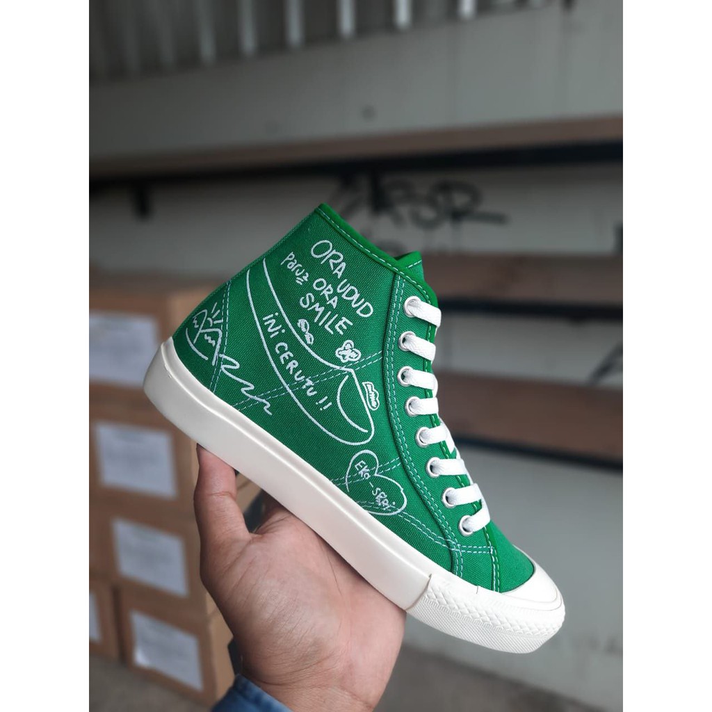 Sepatu Campess Sepatu Rakyat Green High