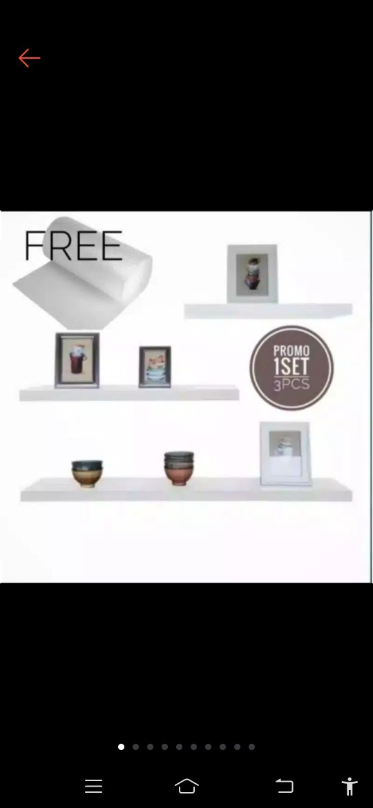 Rak Ambalan Dinding Minimalis 3pcs