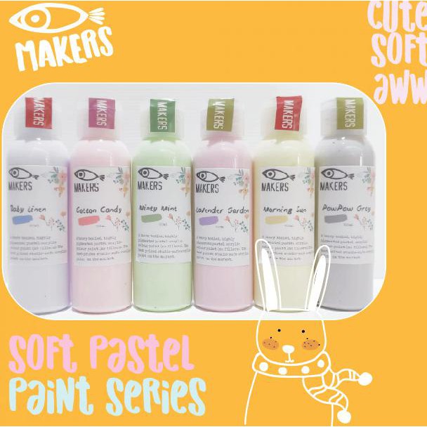 

Paket Cat Lukis Akrilik - Pastel Colors for ceramic, pouring & fabric