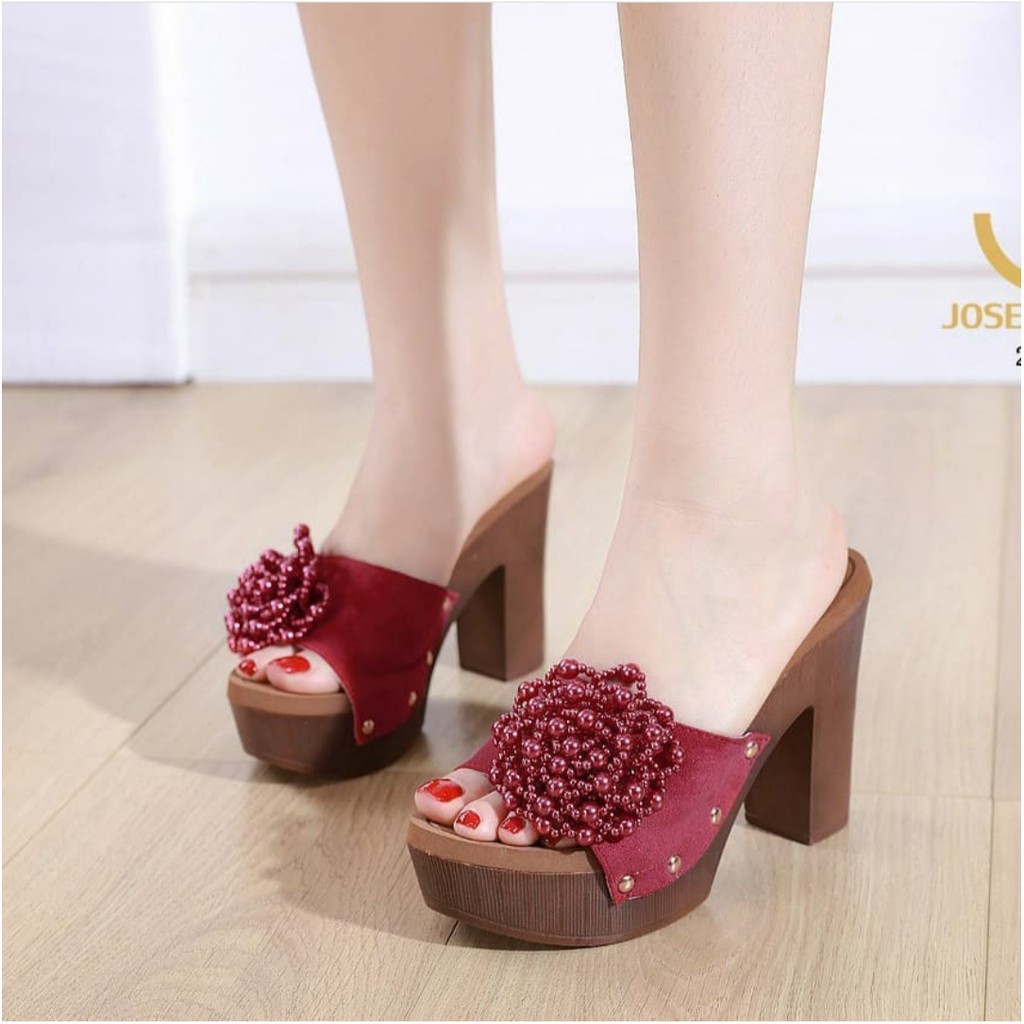 herdian dr 055 bunga sandal heels wanita