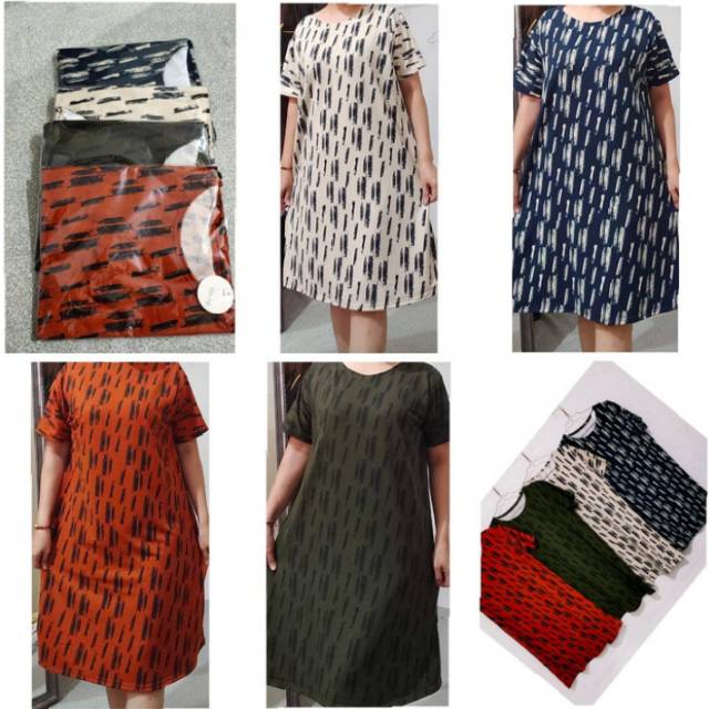 Baju wanita Dress lengan pendek