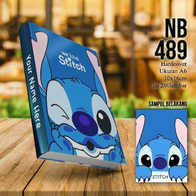 

Custom Notebook A6 Disney Stitch Part 2 (free tambah nama)