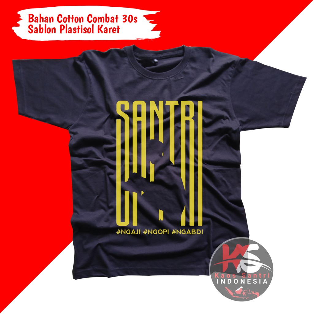 KAOS SANTRI // KAOS SANTRI SALAFI // KAOS DAKWAH // KAOS MUSLIM // KAOS DISTRO // KODE H-H1 Lengan Pendek