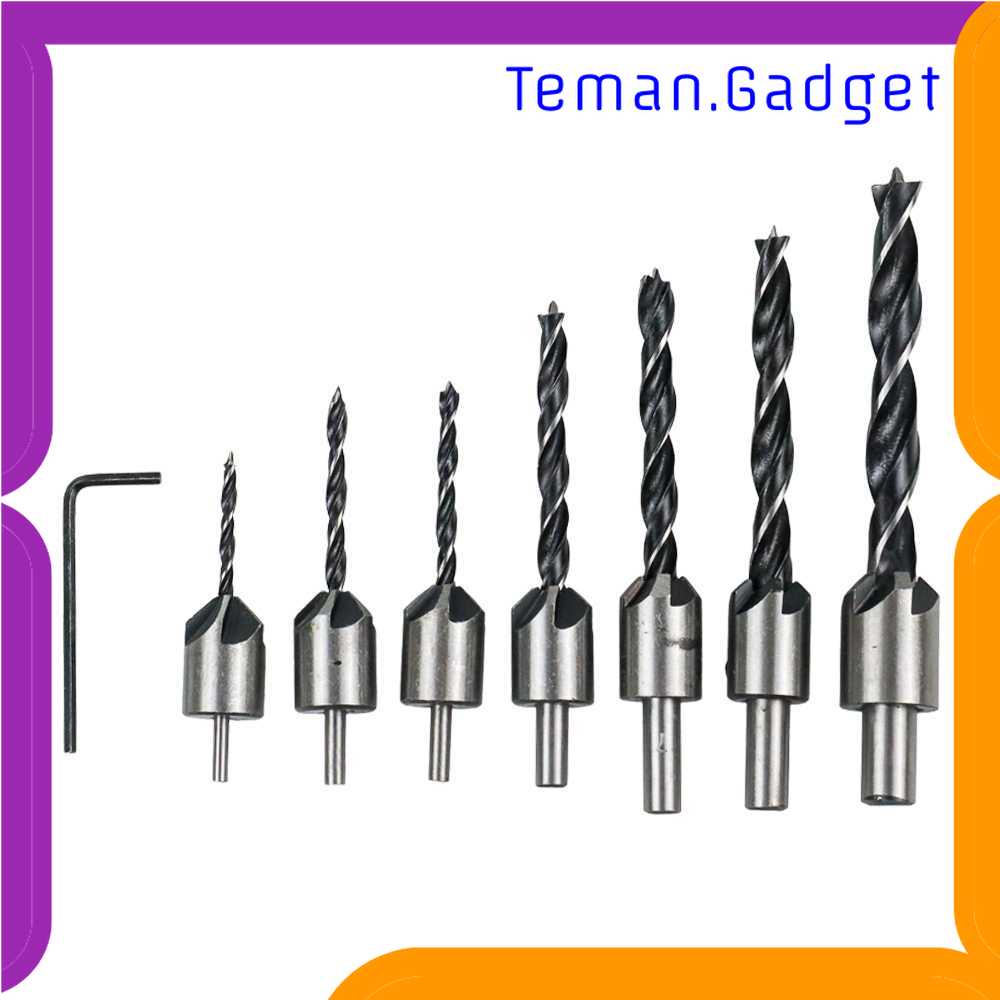 TG-DFA Taffware Mata Bor Drill Bit Countersink HSS 3-10mm 7PCS - QST-K13