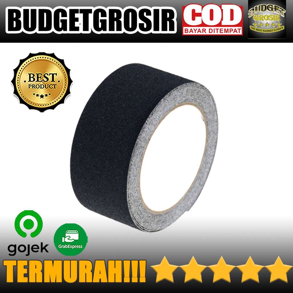 Tape Lakban Safety Grip Anti Slip Strong Traction Size 5 m x 5 cm - NIKTO