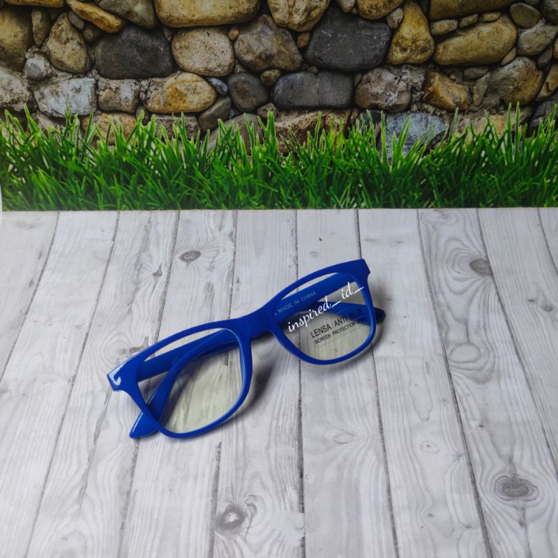 Kacamata Anak Anti Radiasi Kotak-Biru