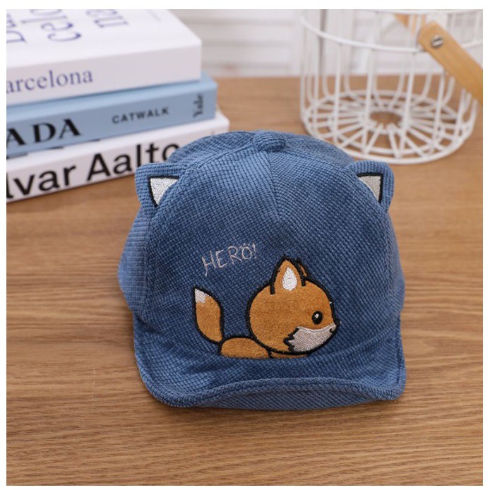 High Quality Topi Import 0 - 4 Tahun Anak / Bayi Baseball HERO Fox Fleece CBKS VC