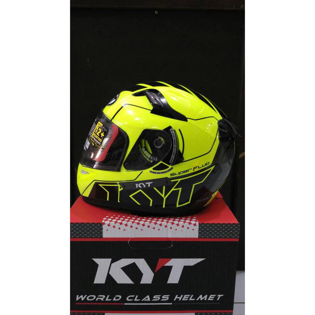 helm fullface Kyt K2 rider super fluo series