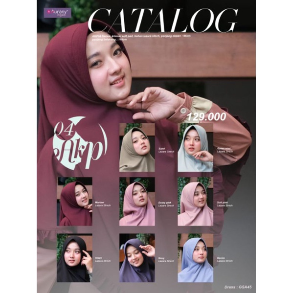 GERAI- AURANY HIJAB AKP 04 KHIMAR WANITA