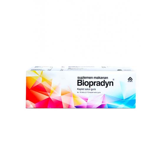 BIOPRADYN MULTIVITAMIN DOS ISI 10 LEMBAR