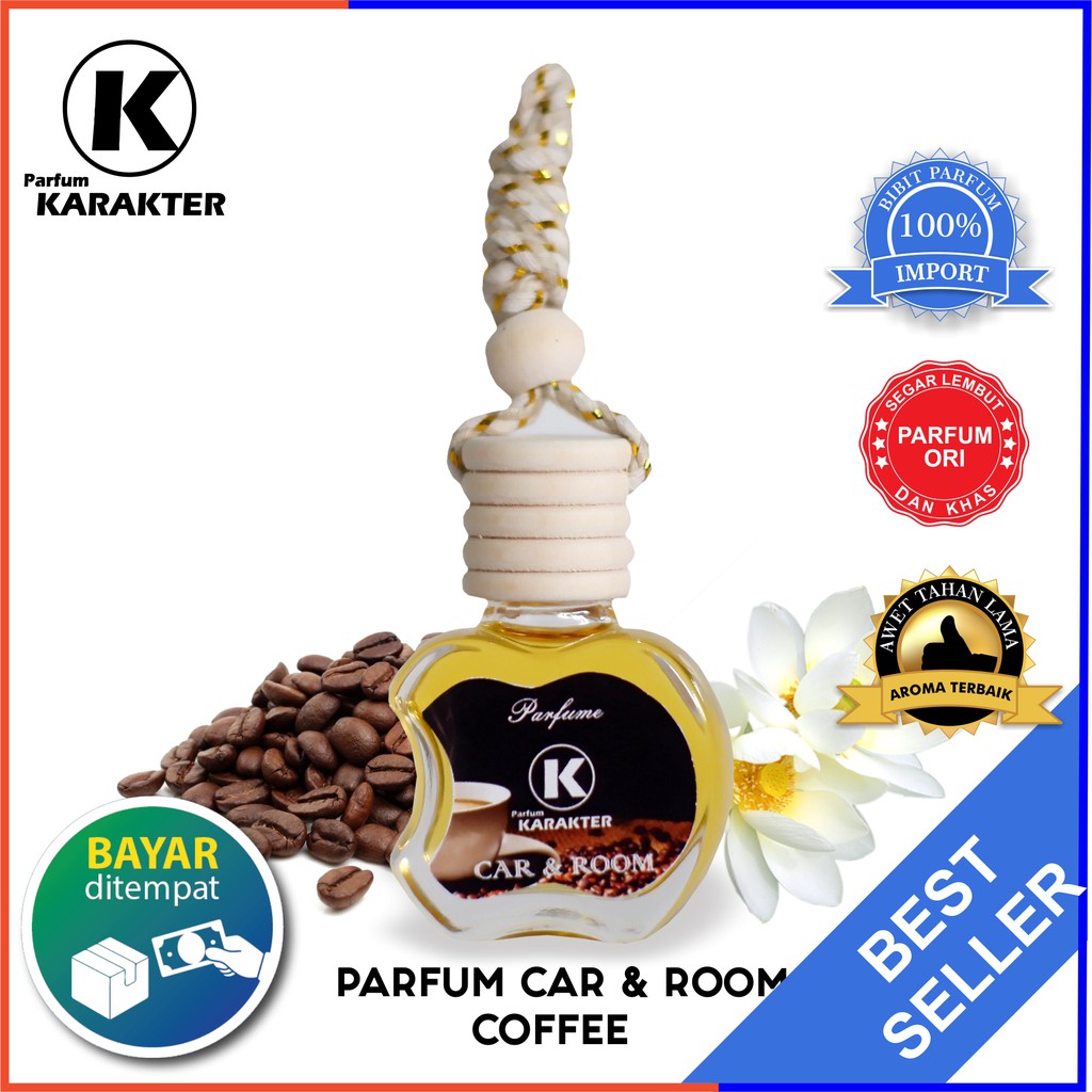 Parfum Mobil &amp; Ruangan Aroma Coffe ( kopi )  Wangi dan Tahan Lama | Pengharum Mobil dan Pengharum Ruangan | UK 10ml | Terlaris | Bisa Cod