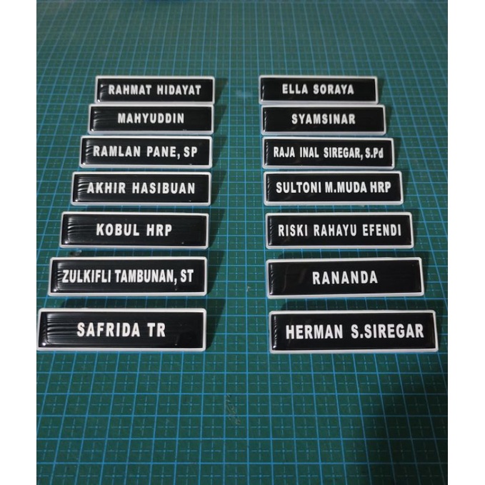 

Name Tag (Bed Nama) Resin