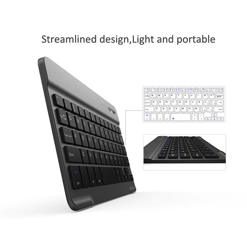 Slim wireless bluetooth Keyboard - Rechargable