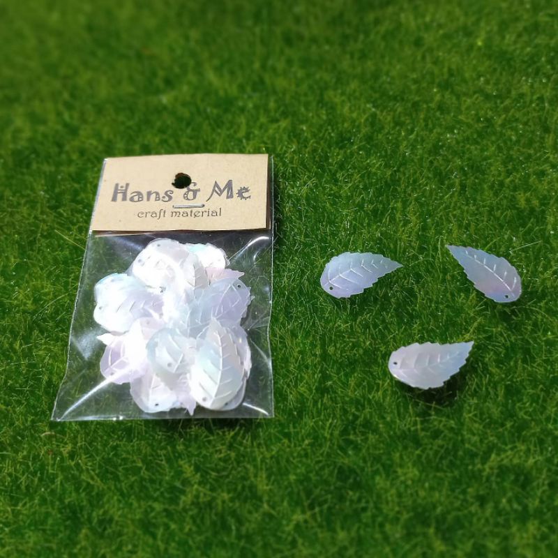 Payet Manik Daun Mangga 24mm Pelangi Gradasi