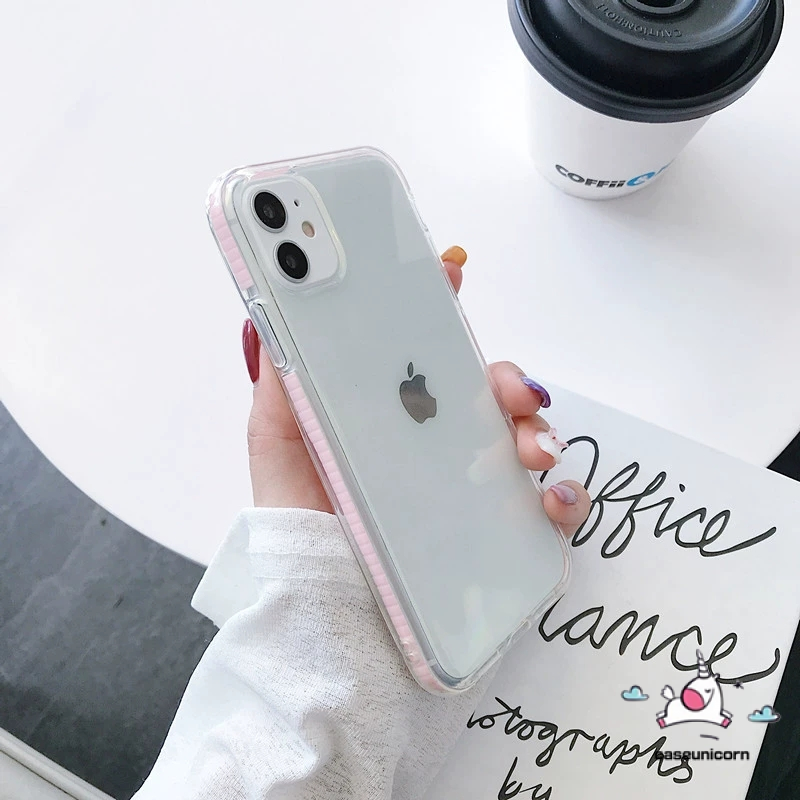 Soft Case Tpu Transparan Shockproof Anti Jatuh Untuk Iphone 12 11 Pro Max Xr Xs Max X 6s 8 7 Plus Se 2020