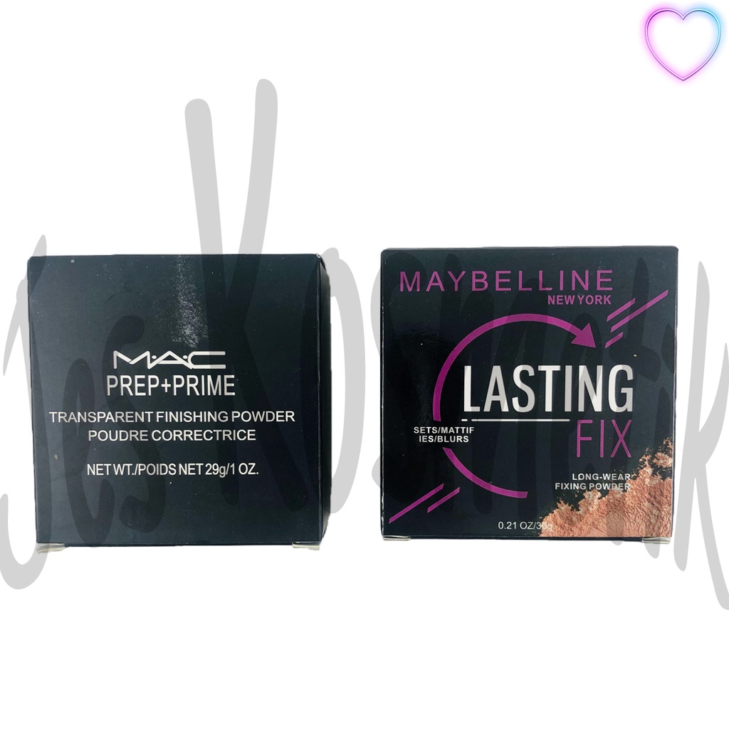 MYB Bedak Tabur Lasting Fix Make Up Mac Transparent Finishing / Grosir Kosmetik / Lusinan