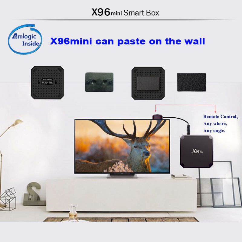 X96 Mini Smart TV Box 4K Android 9 DDR3 2GB 16GB - Black