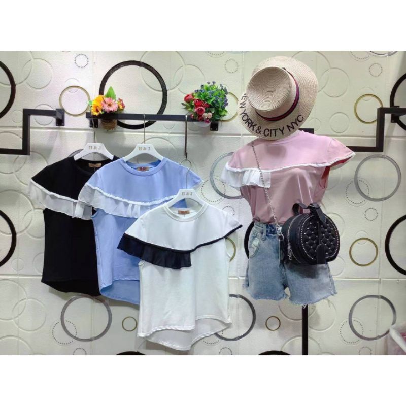 ATASAN KAOS HJ RENDA DI SAMPING DADA IMPORT BKK/BANGKOK