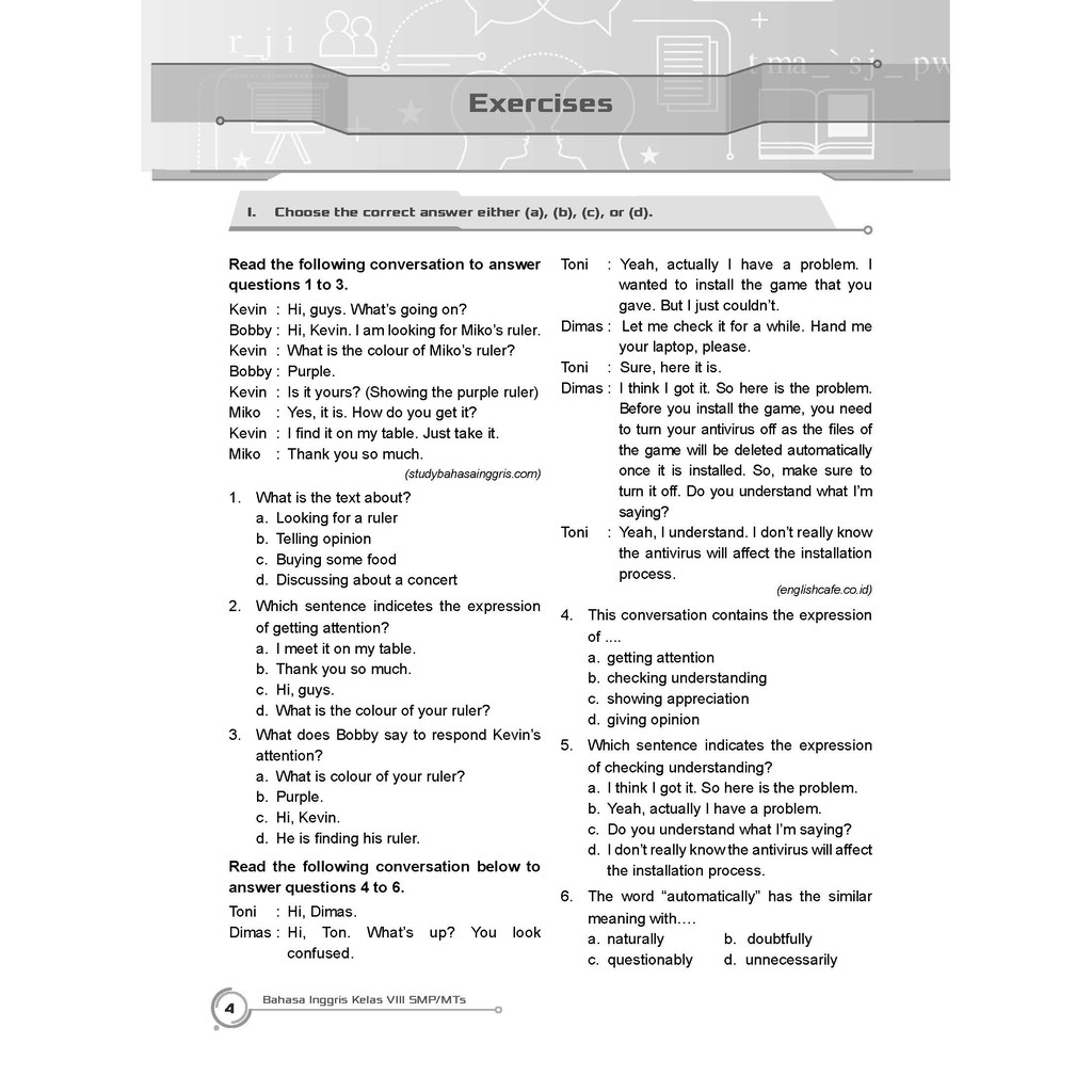 ☑ Get kunci jawaban buku bahasa inggris k13 chapter 1 pictures