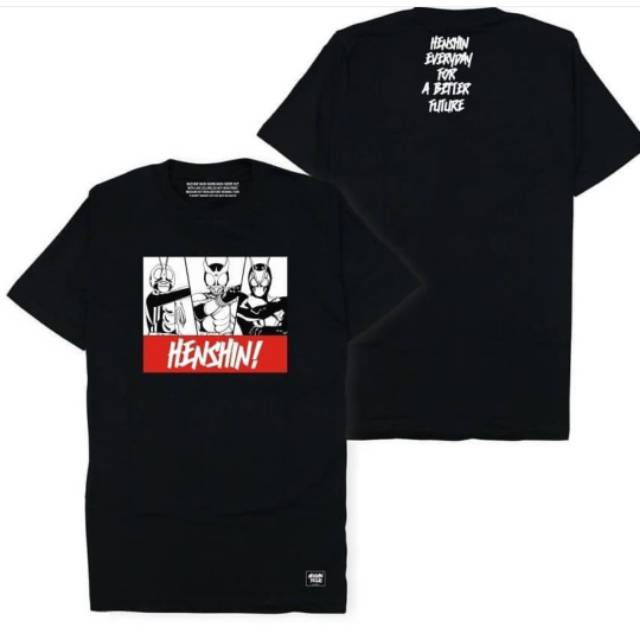 Tshirt Kaos Henshin Trio Rider ( Ichigo, Kuuga and Zero One ) by Henshin Fellas