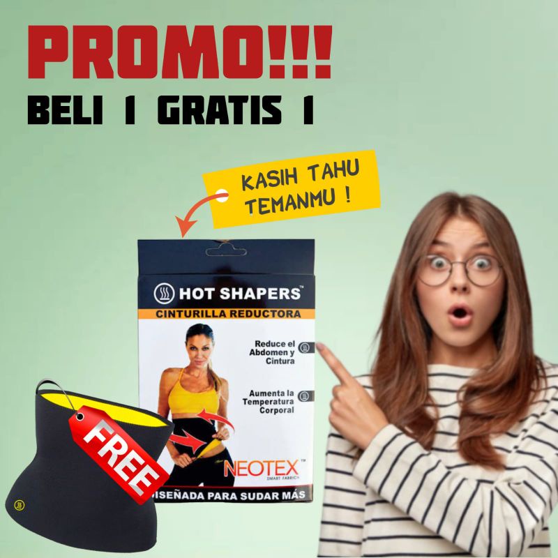 BUY 1 GET 1 HOT SHAPERS KORSET PELANGSING BADAN STAGEN PENGECIL PERUT BUNCIT CORSET BELT PEMBAKAR LEMAK OLAHRAGA WANITA