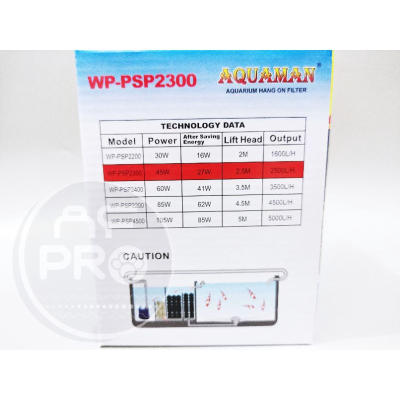 Promo murah pompa aquarium kolam AQUAMAN WP PSP-2300