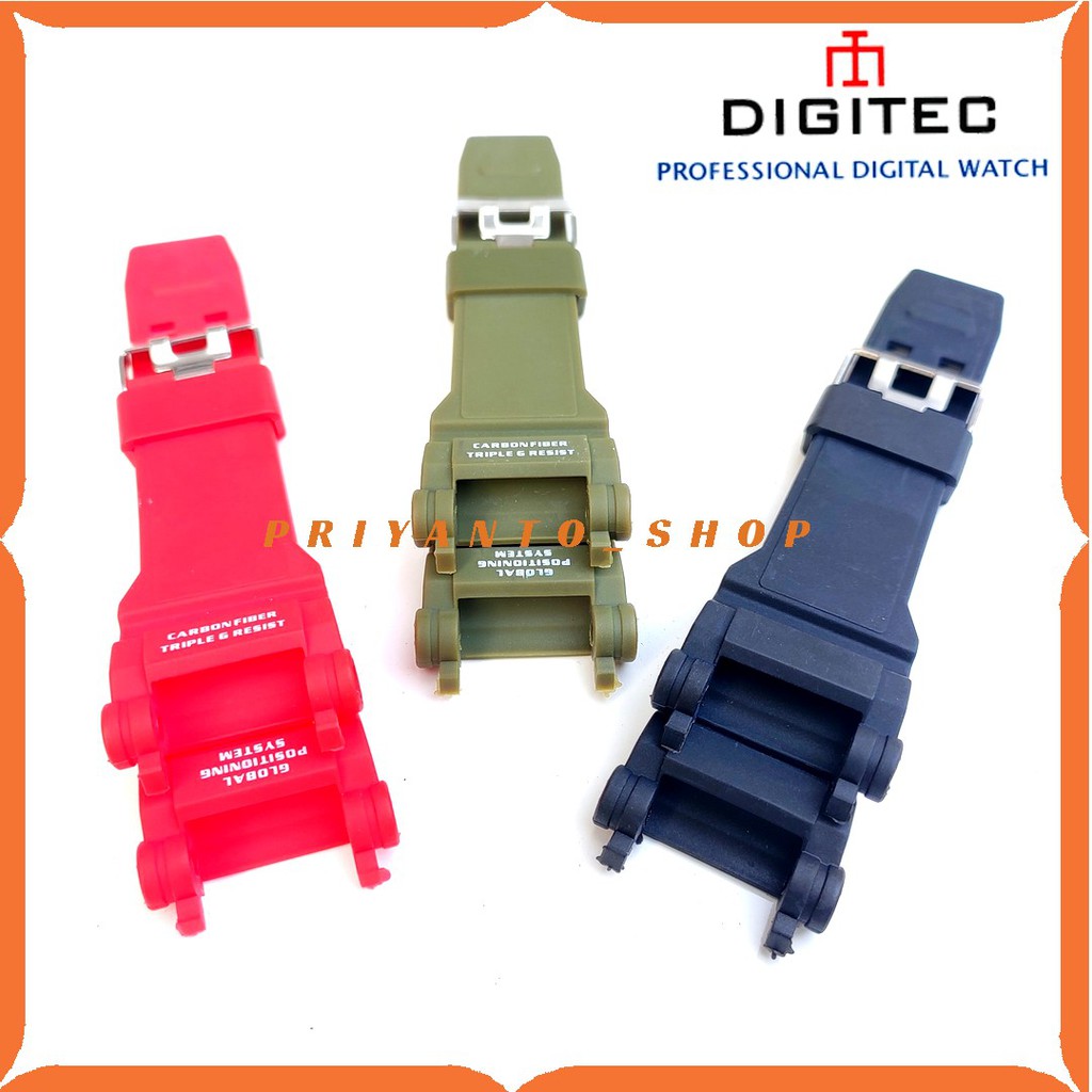 BEST SELLER STRAP TALI JAM DIGITEC DG 2120T RUBBER WATCH BEND DIGITEC 2120T TERMURAH MANTULL