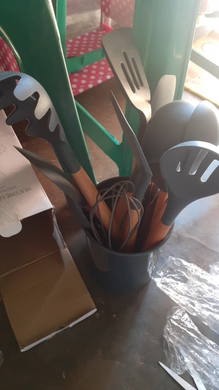 Silicone Spatula Utensil Kitchen Set Alat Masak Dapur Silikon