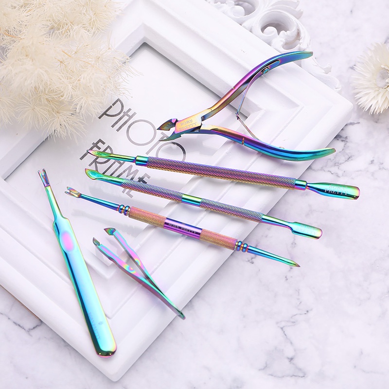 Born Pretty Gunting Kuku Cutter Gunting Stainless Steel Tweezer Penghilang Kulit Mati Edge Scissor Plier