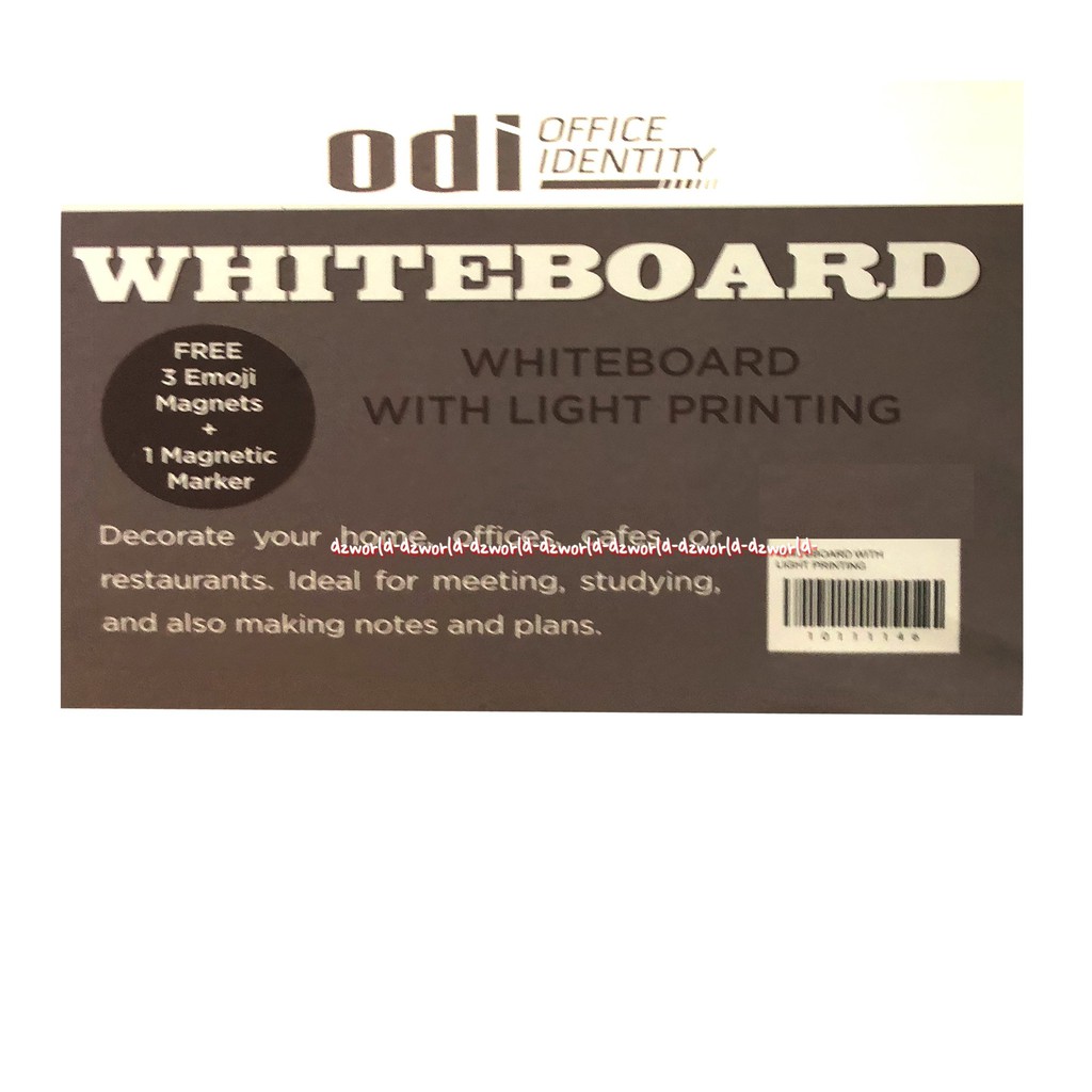 Odi Office Identity Whiteboard Papa Tulis White Board Magnet 60x90cm