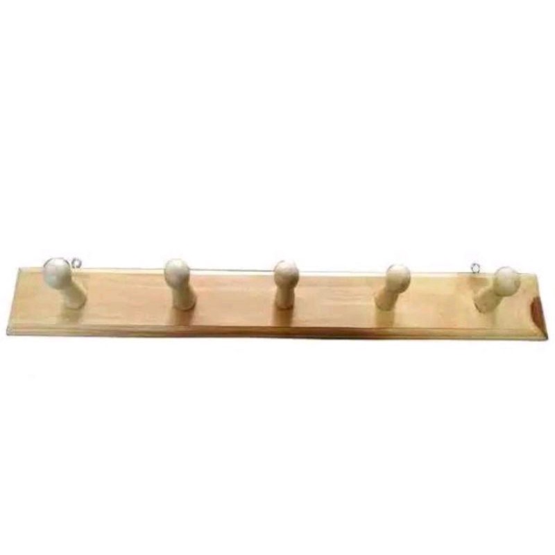 Terlaris Kapstok baju kayu kapstok baju unik gantungan baju kayu 5 kait