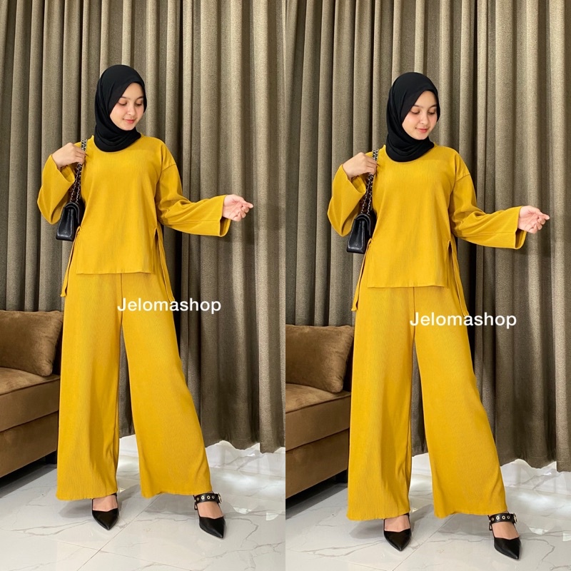 SATI SET / SETELAN BAHAN PLEATS / SET TERBARU BESTSELLER