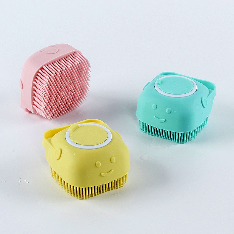 Sikat Mandi Silikon Eksfoliasi - Magic Silicone Massage Bath Brush - Warna Random