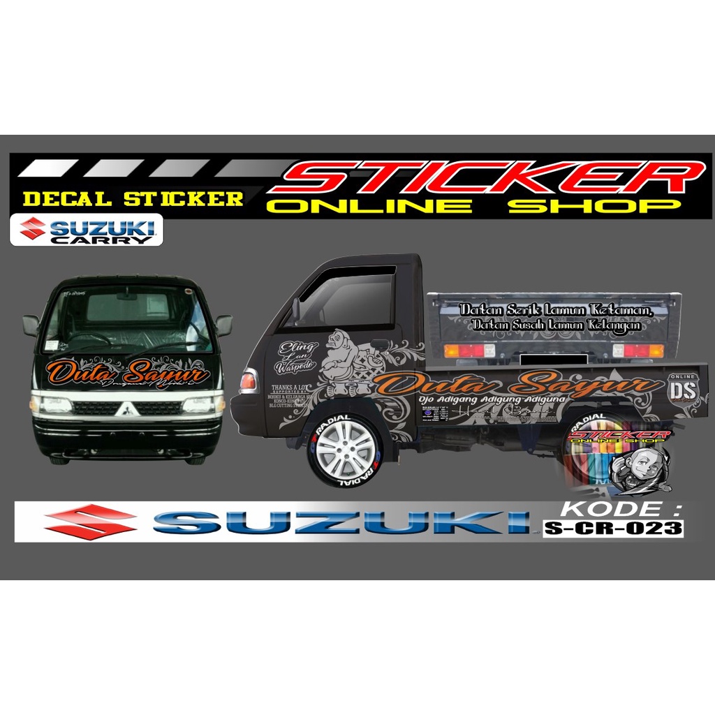 Jual Stiker Mobil Pick Up Sticker Mobil T120ss Fultura DEKAL PRINTING NUTUP FULLBODY Indonesia Shopee Indonesia