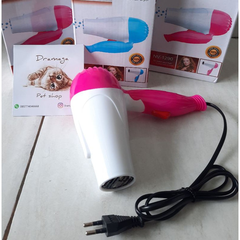 hairdryer lipat portable | hairdryer kucing | pengering bulu kucing