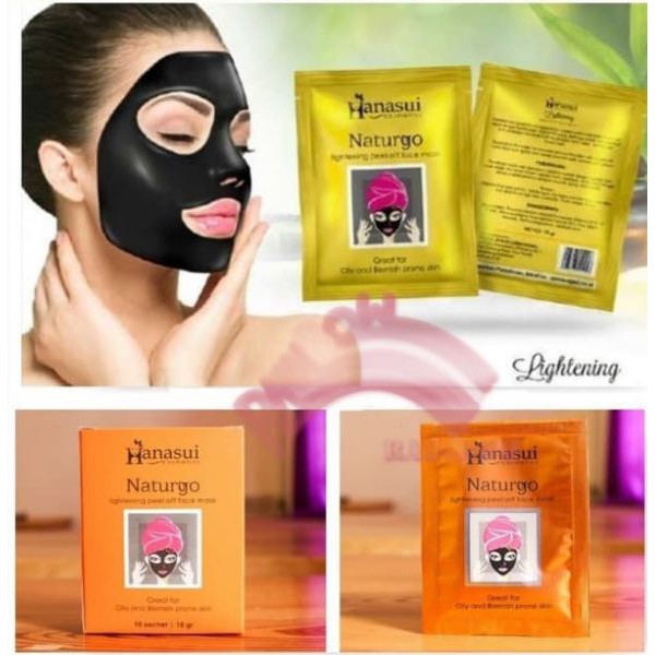 G&T Masker Hanasui Naturgo Original Masker Hitam