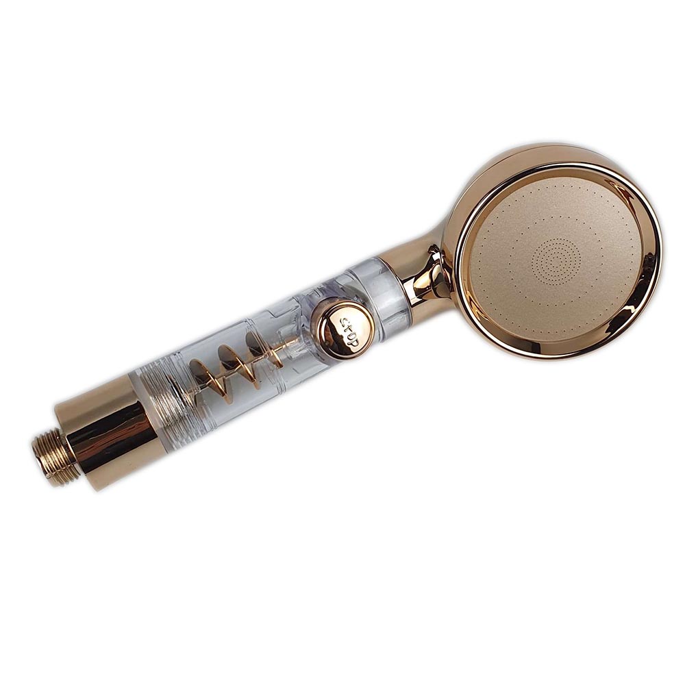 G5U Berain Kepala Shower Mandi Transparent Handheld Shower - Br-2313 - Rose Gold Or-i