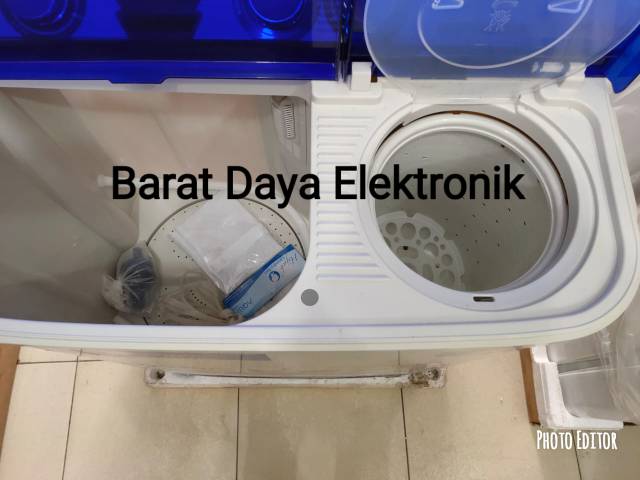 Mesin Cuci Sanyo Aqua 2 Tabung 7Kg QW-751XT781XT Hijab Series