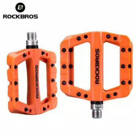 Rockbros Pedal Bearing Sepeda - Pedal Sepeda Orange