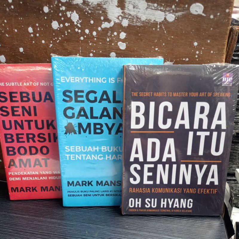 

seri motivasi isi 3 bodoh amat , ambyar , bicara ada seninya