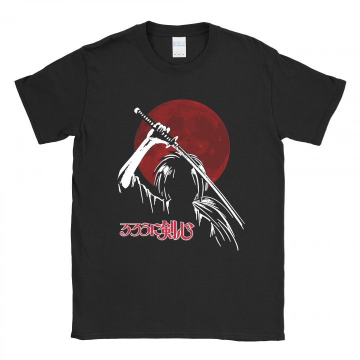 Baju Kaos Ruroni Kenshin Red Moon