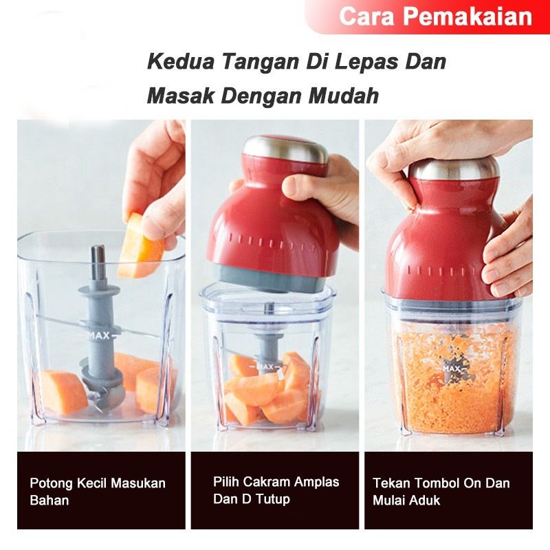 New Blender Capsule Quatre Cutter Eazy Home 600ML Lebih Tebal Kokoh Dan Food Grade