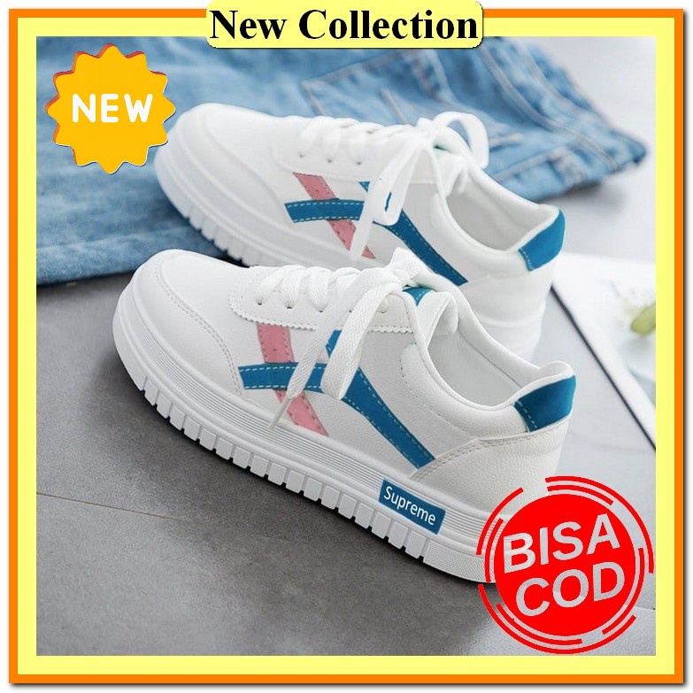 Sepatu Sneakers Model Terbaru Srs Wanita Ys 16 S Tanpa Tali Kanvas Sneaker Kets Cats Jogging Harian 