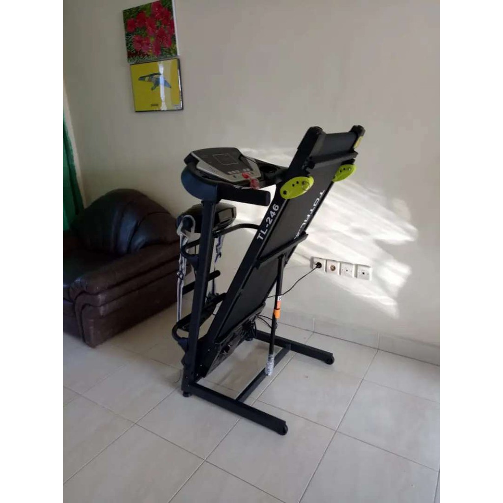 TOTAL HEALTH GYM - New Alat Olahraga Fitness Gym Sport Latihan Kardio Walking Pad Treadmill Listrik Elektrik Total TL 246 + Massager