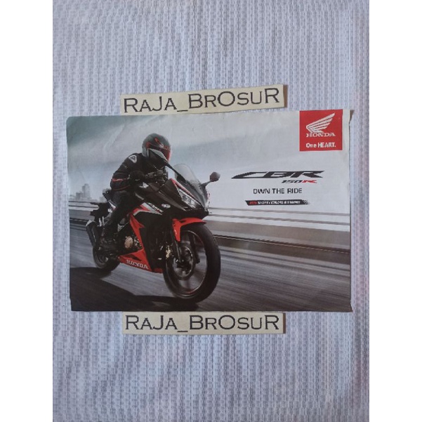Poster brosur Honda CBR 150 R timbal balik