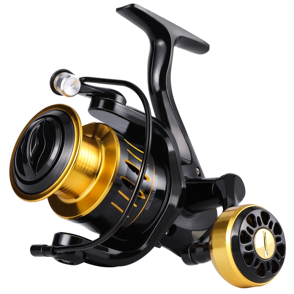 Sougayilang Reel Pancing 1000-5000 Series Spinning Fishing Reel 5.2:1 Gear Ratio Metal Spool Max Drag 20KG